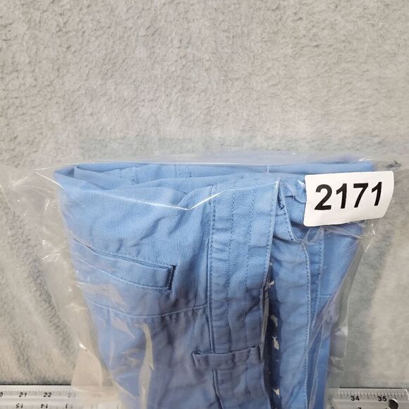 Tommy Bahama Shorts Mens 38 Blue Cargo Regular Fit Flat Front Embroidered Logo - Picture 10 of 10